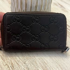 Gucci zip small wallet
